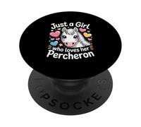 Solo una ragazza che ama il suo cavallo Percheron PopSockets PopGrip Adesivo