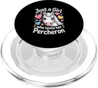 Solo una ragazza che ama il suo cavallo Percheron PopSockets PopGrip per MagSafe