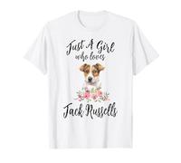 Solo una ragazza che ama Jack Russells Amante Ragazze Donne Maglietta