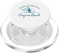Solo una ragazza che ama la coda di pesce sirena di Virginia Beach PopSockets PopGrip per MagSafe