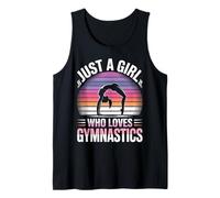 Solo una ragazza che ama la ginnastica figlia Flip Girls Gymnast Canotta
