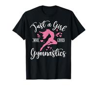 Solo una ragazza che ama la ginnastica ginnastica ginnastica acrobati esercizio Maglietta