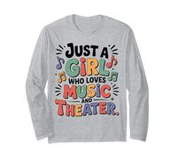 Solo Una Ragazza Che AMA la Musica e Le Arti dello Spettacolo teatrale Maglia a Manica