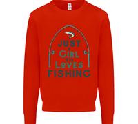 Solo Una Ragazza Che Ama La Pesca Felpa Per Bambini