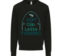 Solo Una Ragazza Che Ama La Pesca Felpa Per Bambini