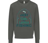 Solo Una Ragazza Che Ama La Pesca Felpa Per Bambini