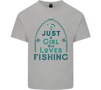 Solo Una Ragazza Che Ama La Pesca Maglietta Per Bambini