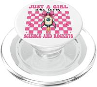 Solo una ragazza che ama la scienza e l'ingegnere aerospaziale dei razzi PopSockets PopGrip per MagSafe