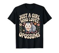 Solo Una Ragazza Che AMA la Simpatica Fauna Selvatica degli Opossum Maglietta