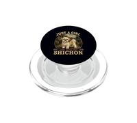Solo una ragazza che ama la sua mamma cane Shichon Zuchon PopSockets PopGrip per MagSafe