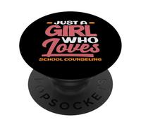 Solo una ragazza che ama la vita da consulente scolastico PopSockets PopGrip Adesivo