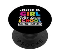 Solo una ragazza che ama la vita da consulente scolastico PopSockets PopGrip Adesivo