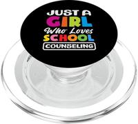 Solo una ragazza che ama la vita da consulente scolastico PopSockets PopGrip per MagSafe