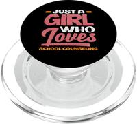 Solo una ragazza che ama la vita da consulente scolastico PopSockets PopGrip per MagSafe