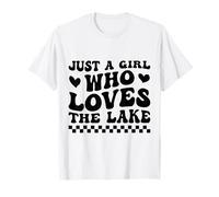 Solo Una Ragazza Che AMA la Vita sul Lago Women Funny Girls Trip Maglietta