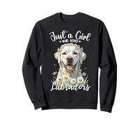 Solo una ragazza che ama labrador retrievers White Cream Labs Felpa