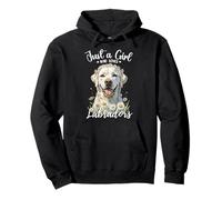 Solo una ragazza che ama labrador retrievers White Cream Labs Felpa con Cappuccio