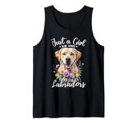 Solo una ragazza che ama labrador retrievers Yellow Cream Labs Canotta