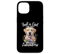 Solo una ragazza che ama labrador retrievers Yellow Cream Labs Custodia per iPhone 13