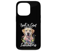 Solo una ragazza che ama labrador retrievers Yellow Cream Labs Custodia per iPhone 13 Pro