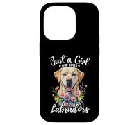 Solo una ragazza che ama labrador retrievers Yellow Cream Labs Custodia per iPhone 14 Pro