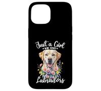 Solo una ragazza che ama labrador retrievers Yellow Cream Labs Custodia per iPhone 15