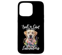 Solo una ragazza che ama labrador retrievers Yellow Cream Labs Custodia per iPhone 15 Pro Max