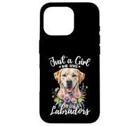 Solo una ragazza che ama labrador retrievers Yellow Cream Labs Custodia per iPhone 16 Pro