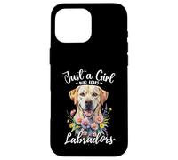 Solo una ragazza che ama labrador retrievers Yellow Cream Labs Custodia per iPhone 16 Pro Max
