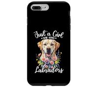Solo una ragazza che ama labrador retrievers Yellow Cream Labs Custodia per iPhone 7 Plus/8 Plus