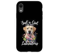 Solo una ragazza che ama labrador retrievers Yellow Cream Labs Custodia per iPhone XR
