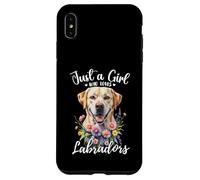 Solo una ragazza che ama labrador retrievers Yellow Cream Labs Custodia per iPhone XS Max