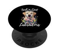 Solo una ragazza che ama labrador retrievers Yellow Cream Labs PopSockets PopGrip Adesivo