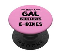 Solo una ragazza che ama le e-bike PopSockets PopGrip Adesivo