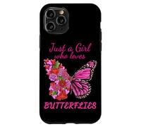 Solo una ragazza che ama le farfalle metà fiori farfalla Custodia per iPhone 11 Pro