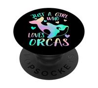 Solo una ragazza che ama le Orcas PopSockets PopGrip Adesivo