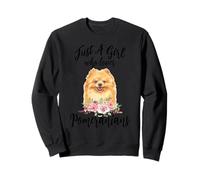 Solo Una Ragazza Che AMA Le Ragazze Amanti dei Cani della Pomerania Felpa