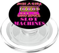 Solo una ragazza che ama le slot machine Casino Gioco d'azzardo giocatore PopSockets PopGrip per MagSafe