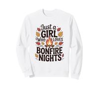 Solo Una Ragazza Che AMA Le Vibrazioni Autunnali delle Notti di falò Felpa
