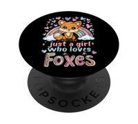 Solo una ragazza che ama le volpi Simpatici amanti degli animali volpi per ragazze PopSockets PopGrip Adesivo