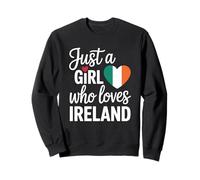 Solo una ragazza che ama l'Irlanda Souvenir irlandese Felpa