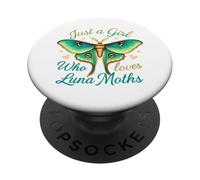 Solo una ragazza che ama Luna Moths Mint Pastel Moth Lover PopSockets PopGrip Adesivo