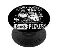 Solo una ragazza che ama Peckers Funny Farm Life PopSockets PopGrip Adesivo
