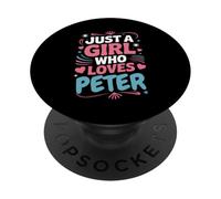 Solo una ragazza che ama Peter Cute Peter Fan o Partner Peter PopSockets PopGrip Adesivo
