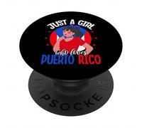 Solo una ragazza che ama Puerto Rico Orgoglio di Porto Rico PopSockets PopGrip Adesivo