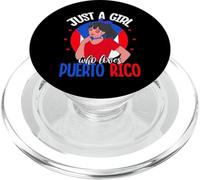 Solo una ragazza che ama Puerto Rico Orgoglio di Porto Rico PopSockets PopGrip per MagSafe