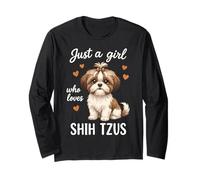 Solo Una Ragazza Che AMA Shih Tzus Maglia a Manica