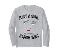 Solo una ragazza che ama sognare motivazionale Maglia a Manica