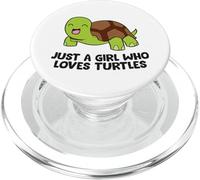 Solo una ragazza che ama tartarughe cartone animato mare tartaruga ragazza PopSockets PopGrip per MagSafe