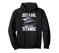Solo Una Ragazza Che AMA Titanic RMS Titanic Ship Icebearg Felpa con Cappuccio